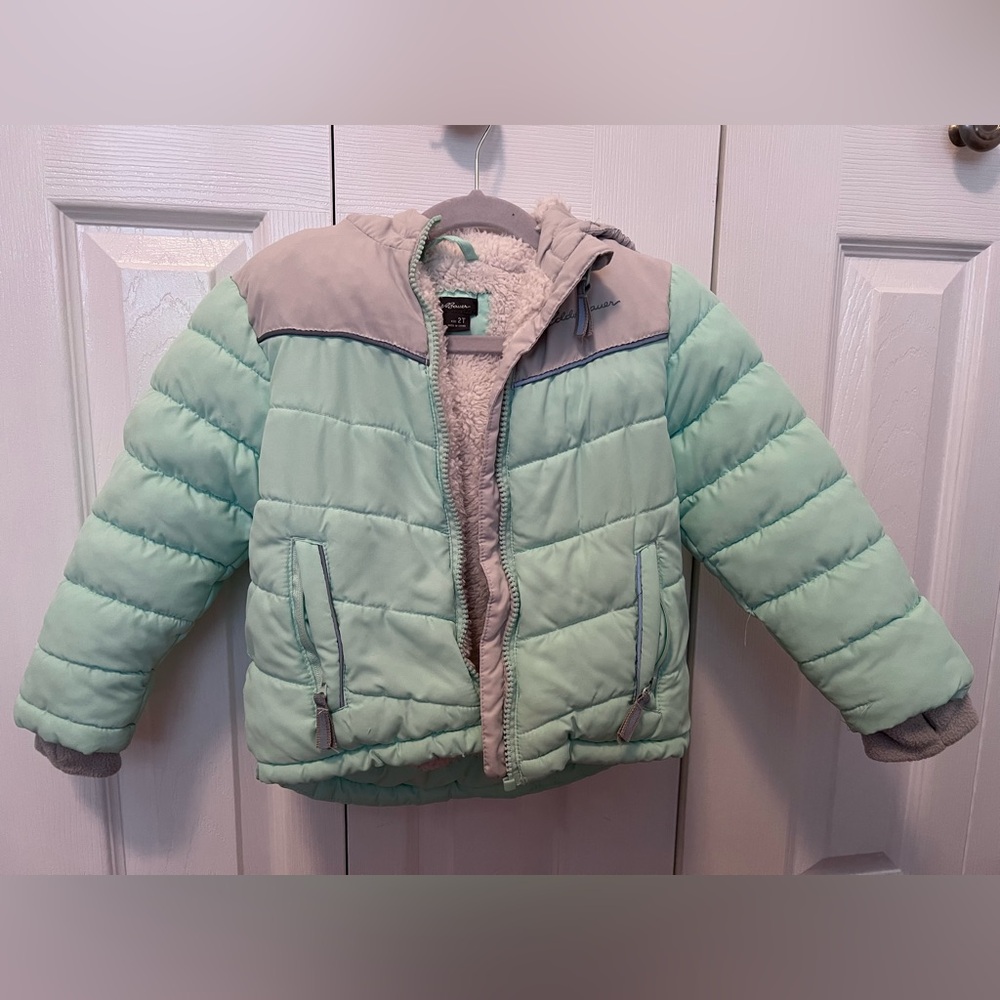 Eddie Bauer Kids Mint Green Puffer Jacket